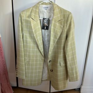 Matching Green Blazer and Skirt Set